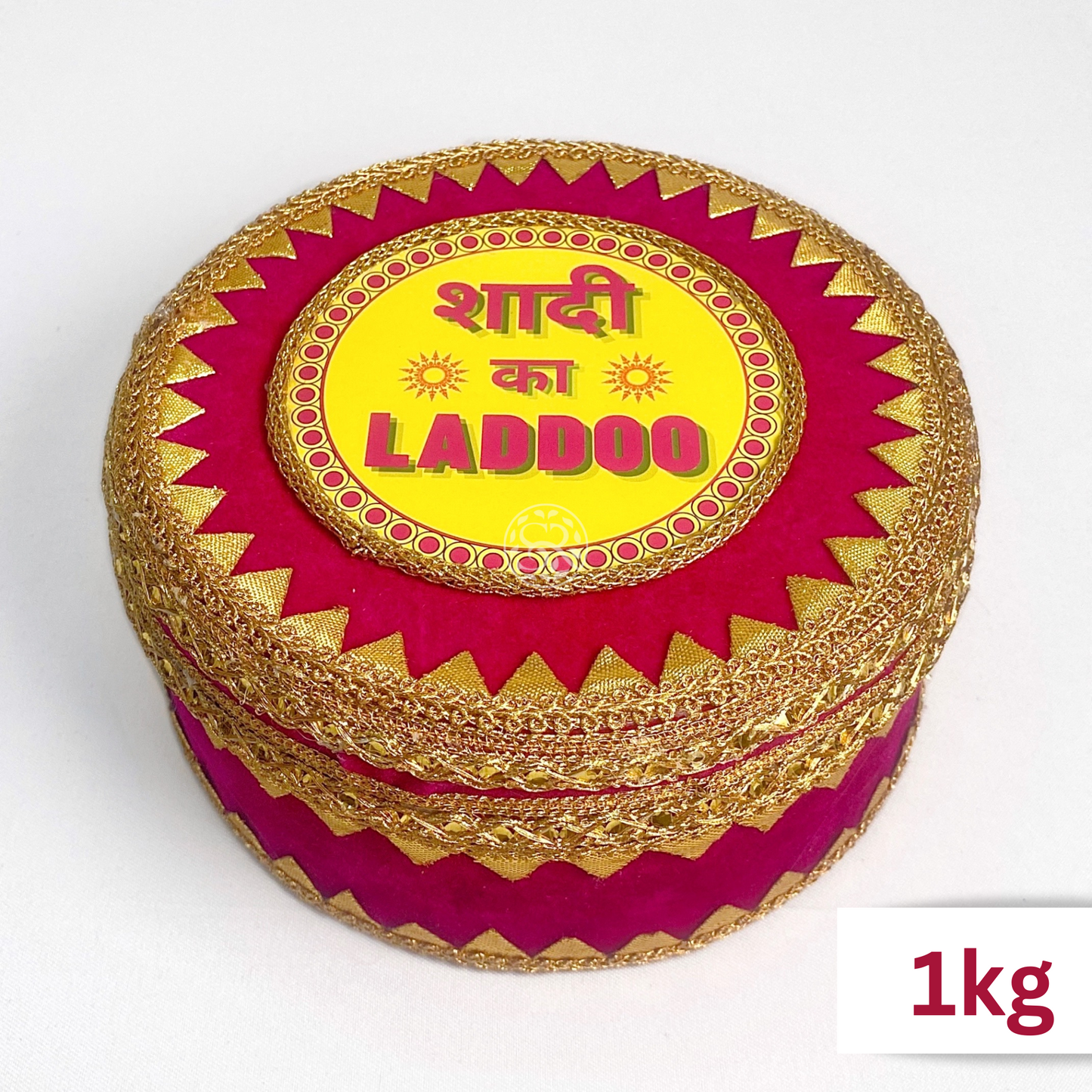 Rani Pink 'Shadi ka Laddoo' Steel Box By Saptrishi