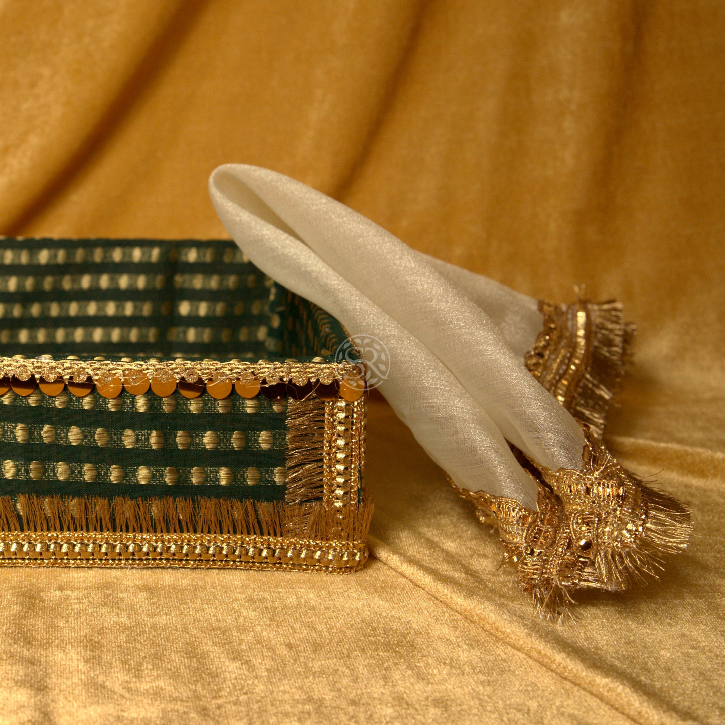 Green Shagun Tray by Saptrishi (1pc)