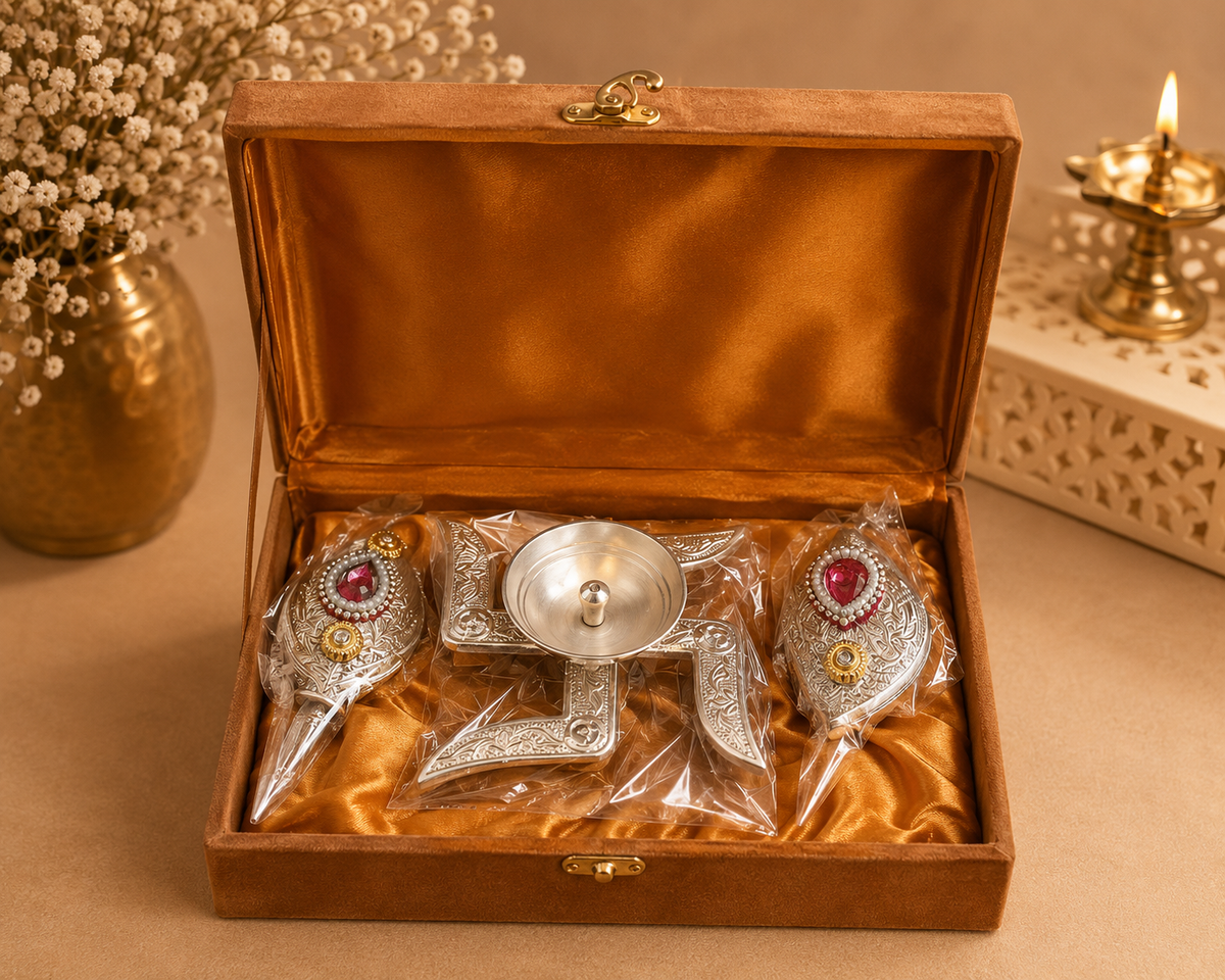 Swastik Diya &  Chopda Set (Gift Box Packed)