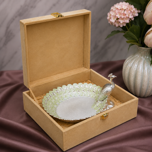 Peacock Pankh Leaf Tray