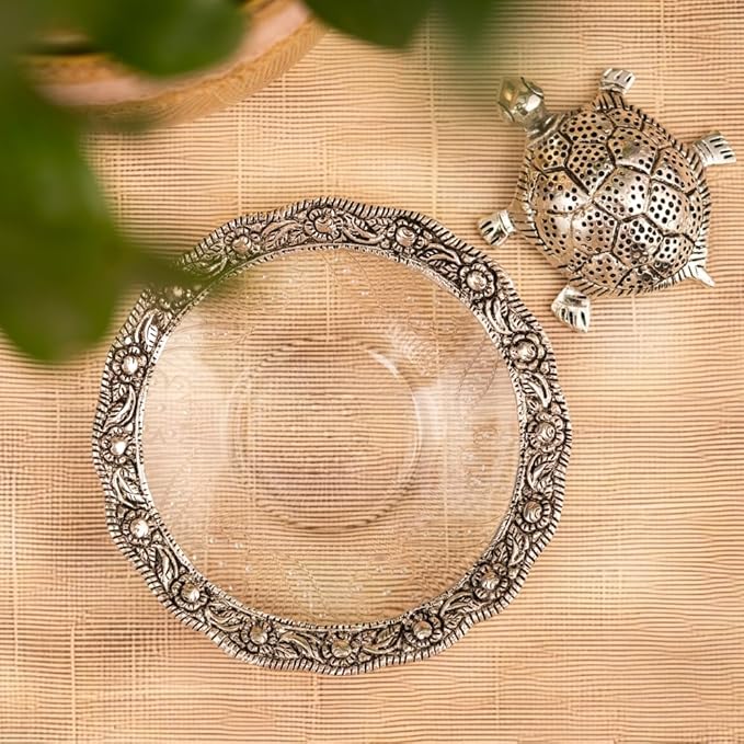 Auspicious Tortoise in Plate (Velvet Box Packed)