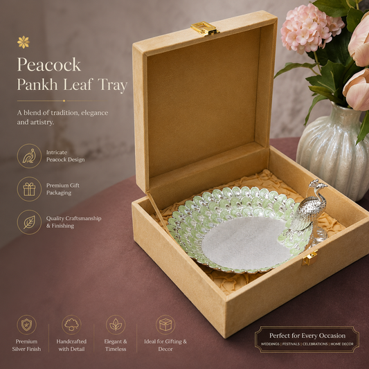 Peacock Pankh Leaf Tray