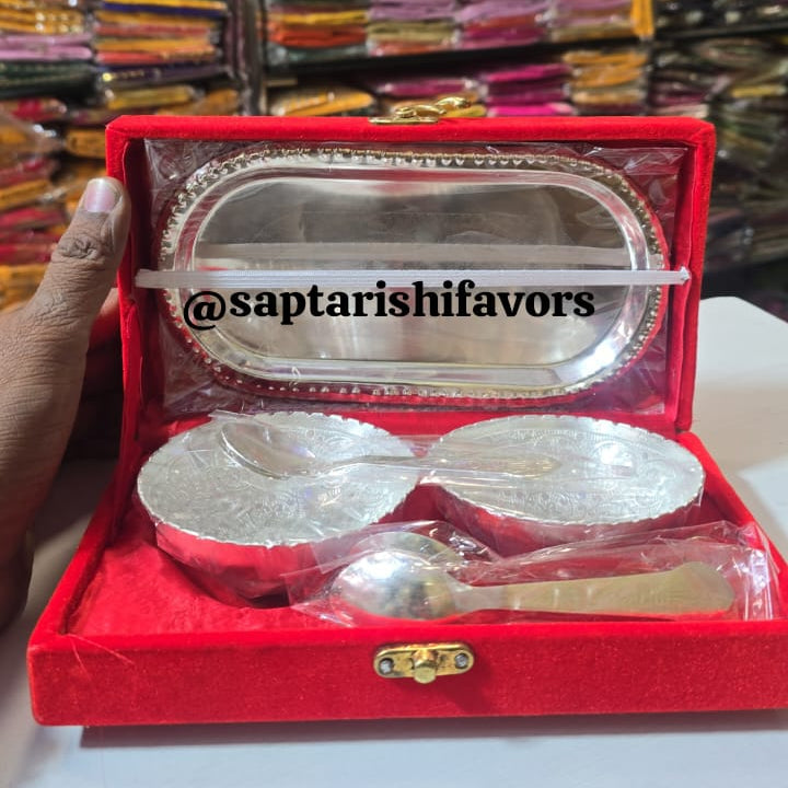 Silver Plated Bowl Set