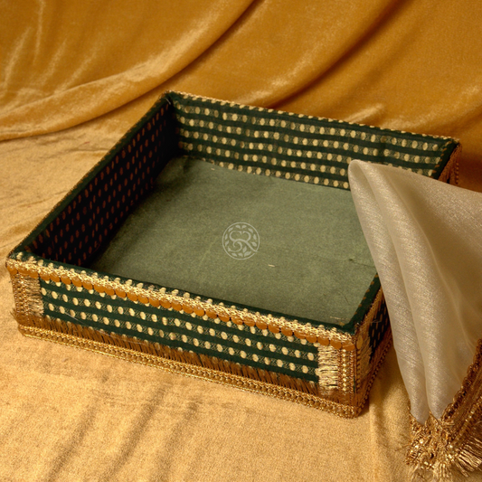Green Shagun Tray by Saptrishi (1pc)